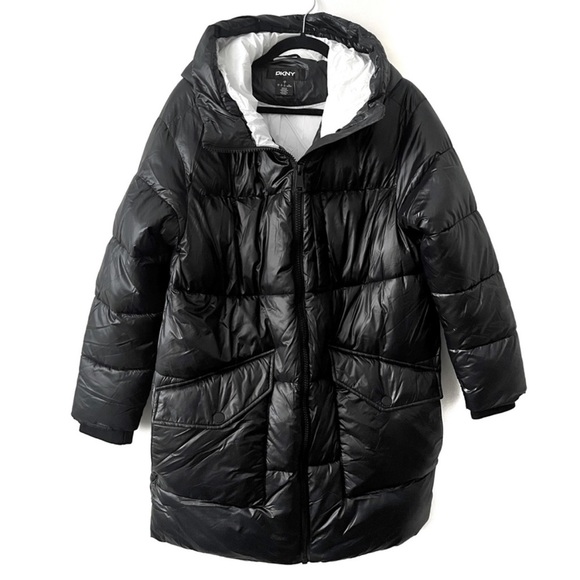 Long Hooded Puffer Coat - Picture 2 of 8